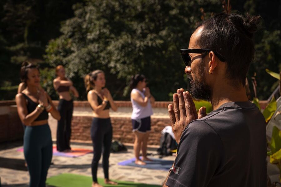 Day Yoga Meditation Retreat with Lunch, Kathmandu - Breathing, meditation, and chanting