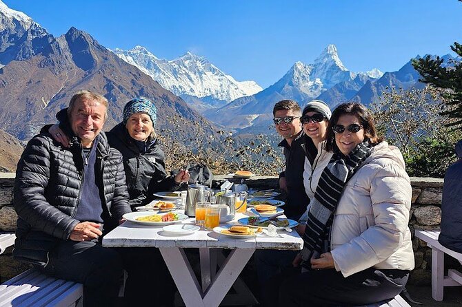 Everest Base Camp Helicopter Tour landing at Everest View Hotel - The Kathmandu departure and first Himalayan views
