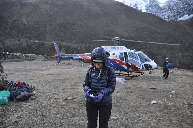 Everest Base Camp Helicopter Tour landing at Hotel Everest View - The smoothest plan starts early in your Nepal stay