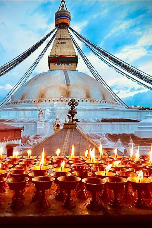 Kathmandu: 7 UNESCO-Listed city sites group day trip - Swayambhunath: Kathmandu from the hilltop
