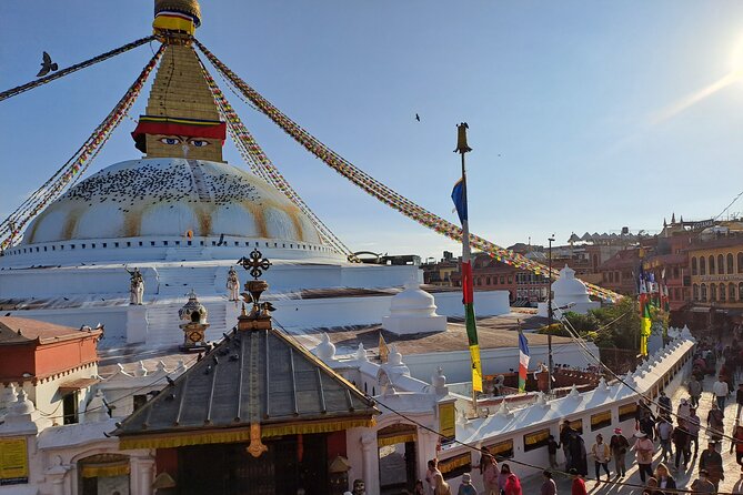 Kathmandu and Bhaktapur Cities Guided Tour - Boudhanath Stupa: 45 minutes beneath the Buddha’s eyes