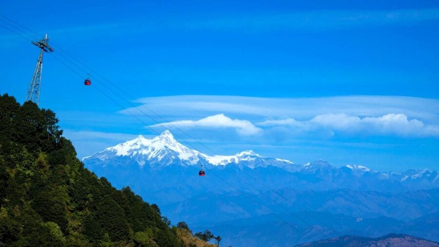 Kathmandu: Chandragiri Cable Car, and Swayambhu - A warm drink and a gentle walk