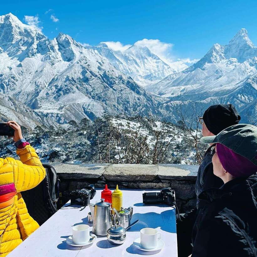 Kathmandu: Everest Helicopter Tour with Landing & Breakfast - Shared seats, charter flights, and waiting time