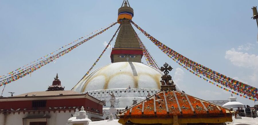 Kathmandu: Guided -Day Tour of World Heritage Sites - Boudhanath, a giant Buddhist prayer circle
