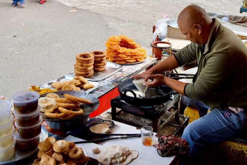 Kathmandu: Taste Nepali Food & Drink- Walking Tour in Thamel - Newari specialties: bara, choila, and chatamari