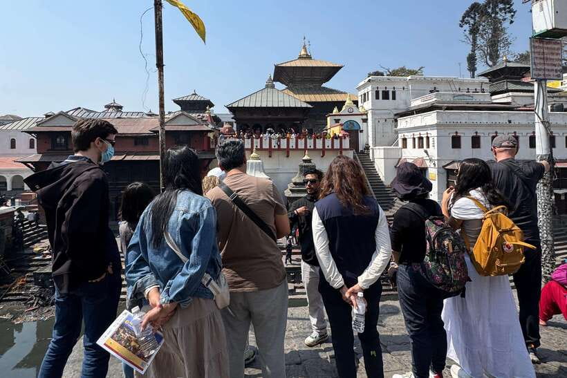 Kathmandu: Top 4 UNESCO Tour with Lunch - Private/Group - Swayambhunath for views, prayer wheels, and monkeys
