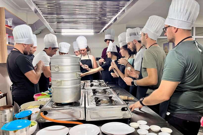 Kathmandu: Traditional Momo Making Class & Pickup - Making the dough is where the class gets hands-on