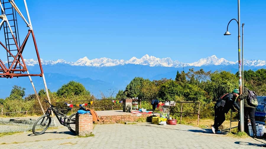 Nagarkot & Bhaktapur Tour with Private Transport - The road from old city to hill station