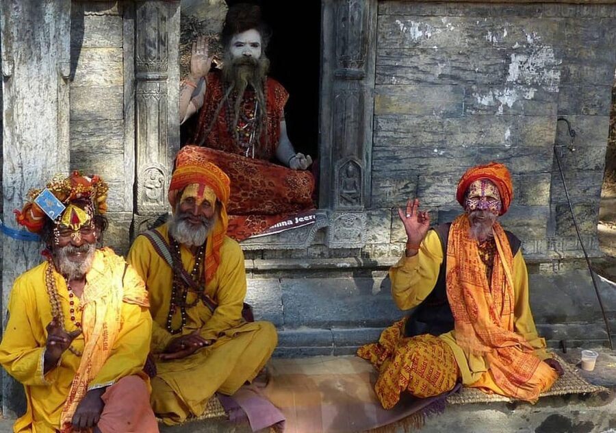 Pashupatinath: Evening tour of temple and Aarati ceremony - Entering the temple complex and its pagoda roofs
