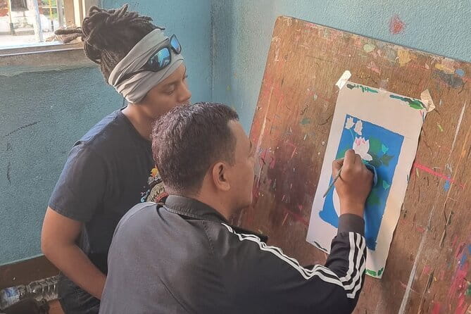 Thangka Painting Workshop - Learning the painting process step by step