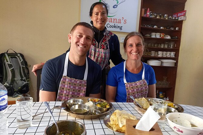 The best Private Nepali Cooking Class in Kathmandu - Grinding spices and preparing a Nepali meal